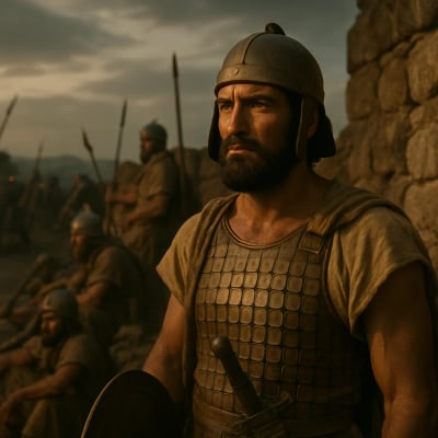 Uriah the Hittite before King David, choosing integrity over comfort.